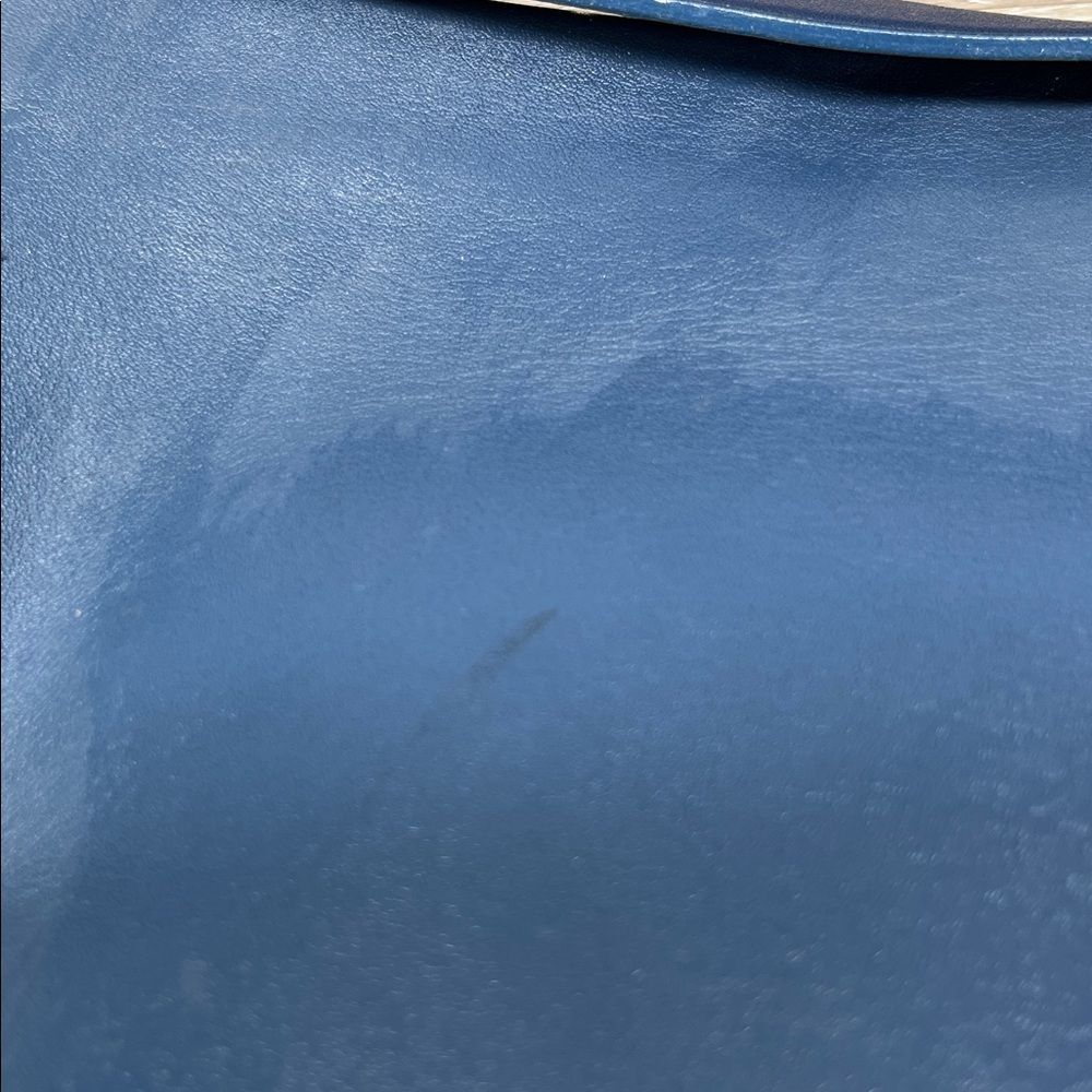 0721 Vintage Coach Elegant Navy Leather Shoulder Bag 258080721 - Picture 11 of 12
